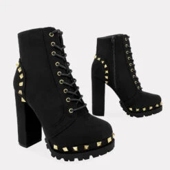 Legend VIVIAN01E - BLACK -Clarks Shop NADINE BOTAS GAMUZA NEGRA PLATAFORMA TALON CUBIERTO UNA LINEA ESTOPEROLES DORADOS 1000x 3b94251a 9e93 440f b0da 802274a7702c