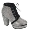 Forever CAMILLE96 - SILVER & BLACK -Clarks Shop camille96 slvblk